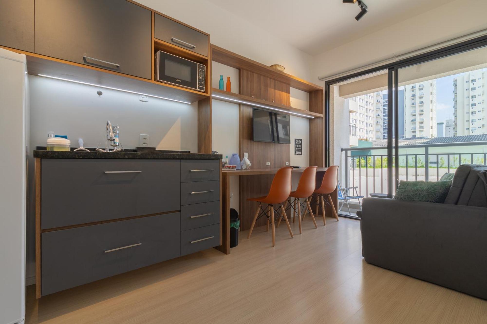 Apartment Flat Com Quarto Separado E Varanda A 200M Do Metro Vila Madalena Sao Paulo